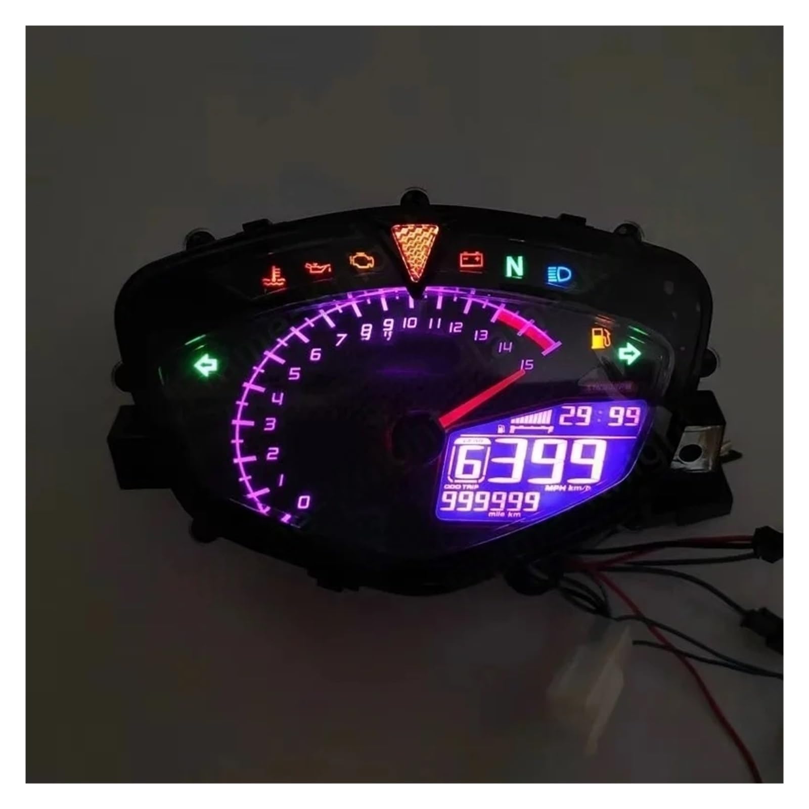 Tacómetro Digital para Motocicleta, Odómetro Y Velocímetro para Ya&maha 135 LC V1/Jupiter MX Sniper, Medidor UMA Velocímetro Tacómetro