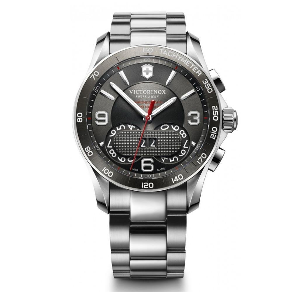 Victorinox Stainless Steel Chrono Classic Analog Black Dial Men Watch-241618, Silver Band (B00FFGWR5K) Amazon Price History, Amazon Price Tracker