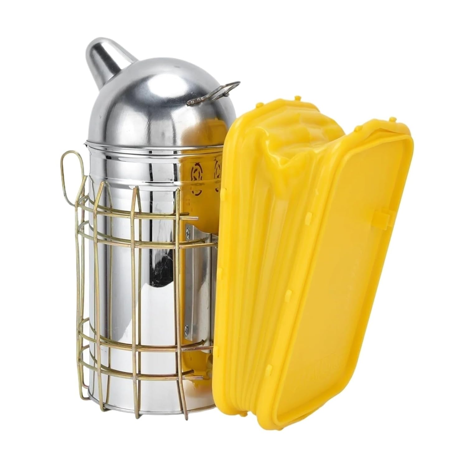 Beekeeping, Stainless Steel Bee Smoke Emitter, Beehive Fumigator with Heat Insulation Board, Smoking Sprayer,for Beekeepers