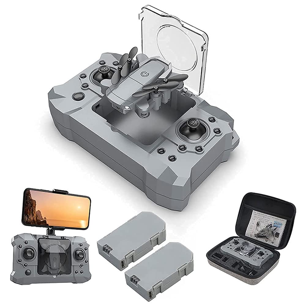 FPV RC Drone with 4k HD Camera Live Video 120°Wide-Angle WiFi Quadcopter with Sensor Voice Control Gesture Control Altitude Hold Headless Mode 3D Flip 2 Batteries
