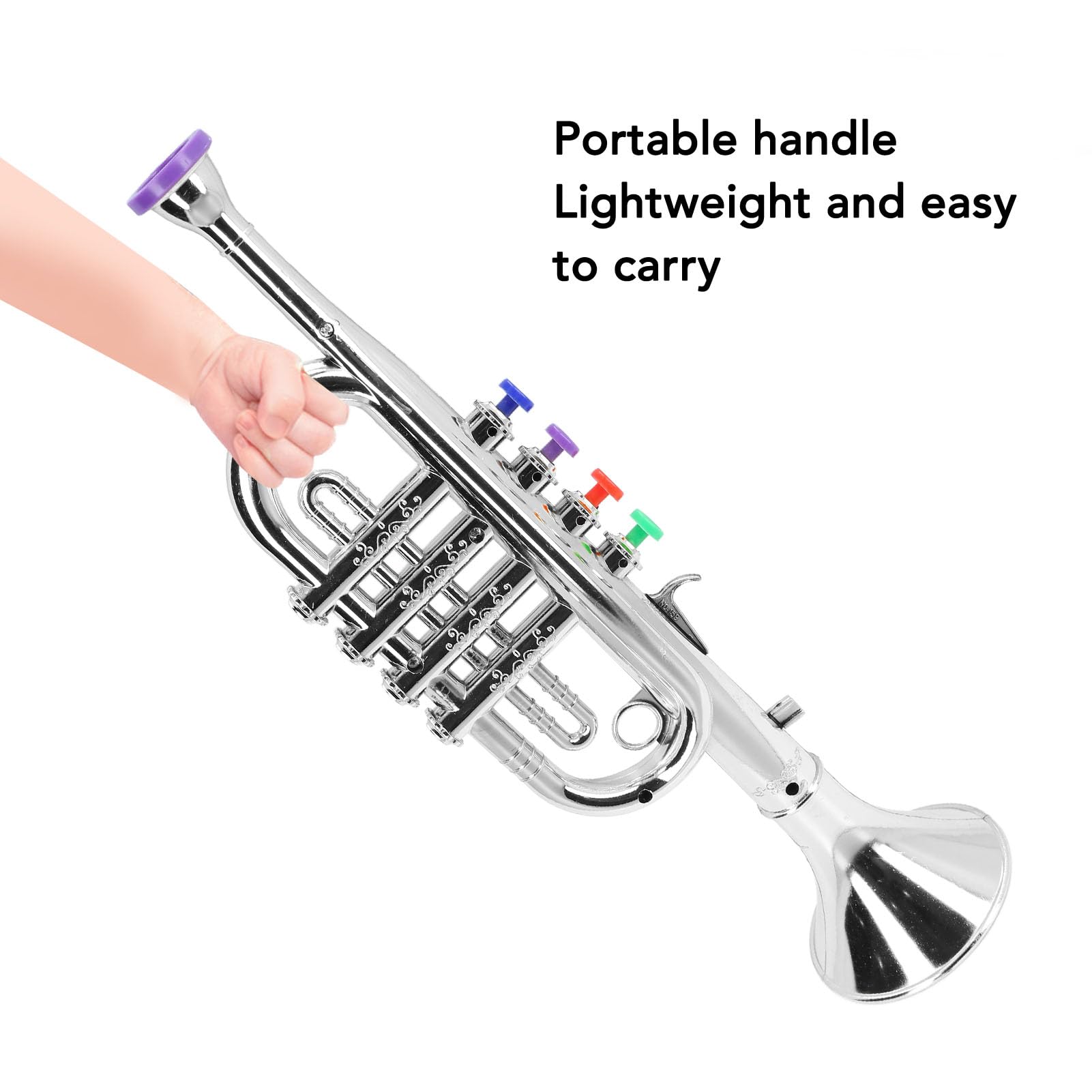 Jouet 3 Ans Et Plus Trompette Et Saxophone Jouets Pour Enfants - 35 Cm, 4 Ou 8 Touches, Instruments à Vent Musique Saxophone Jouet 35cm