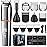 PRITECH Beard Trimmer for Men,6 in 1 Hair Clippers Kit, Precision Cordless Grooming Kit Waterproof IPX6 for Beard, Hair, Body, Nose, Ear, with Foil Razor (Silver)