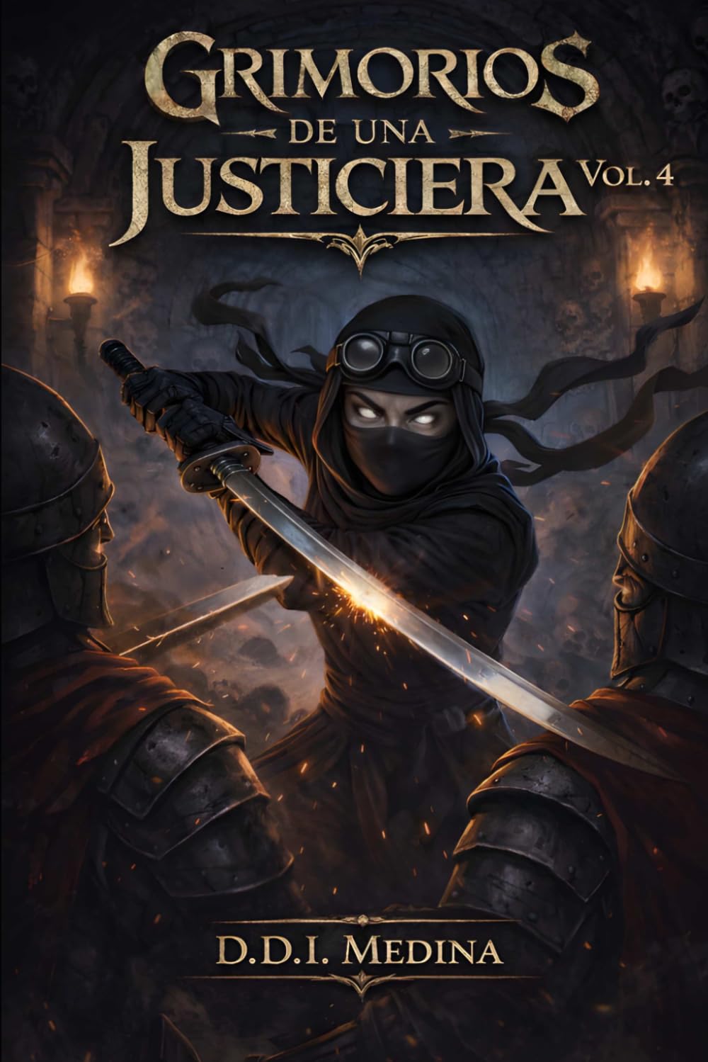 Grimorios de una Justiciera - Vol. 4: Una novela de fantasía oscura, corrupción y ninja errante
