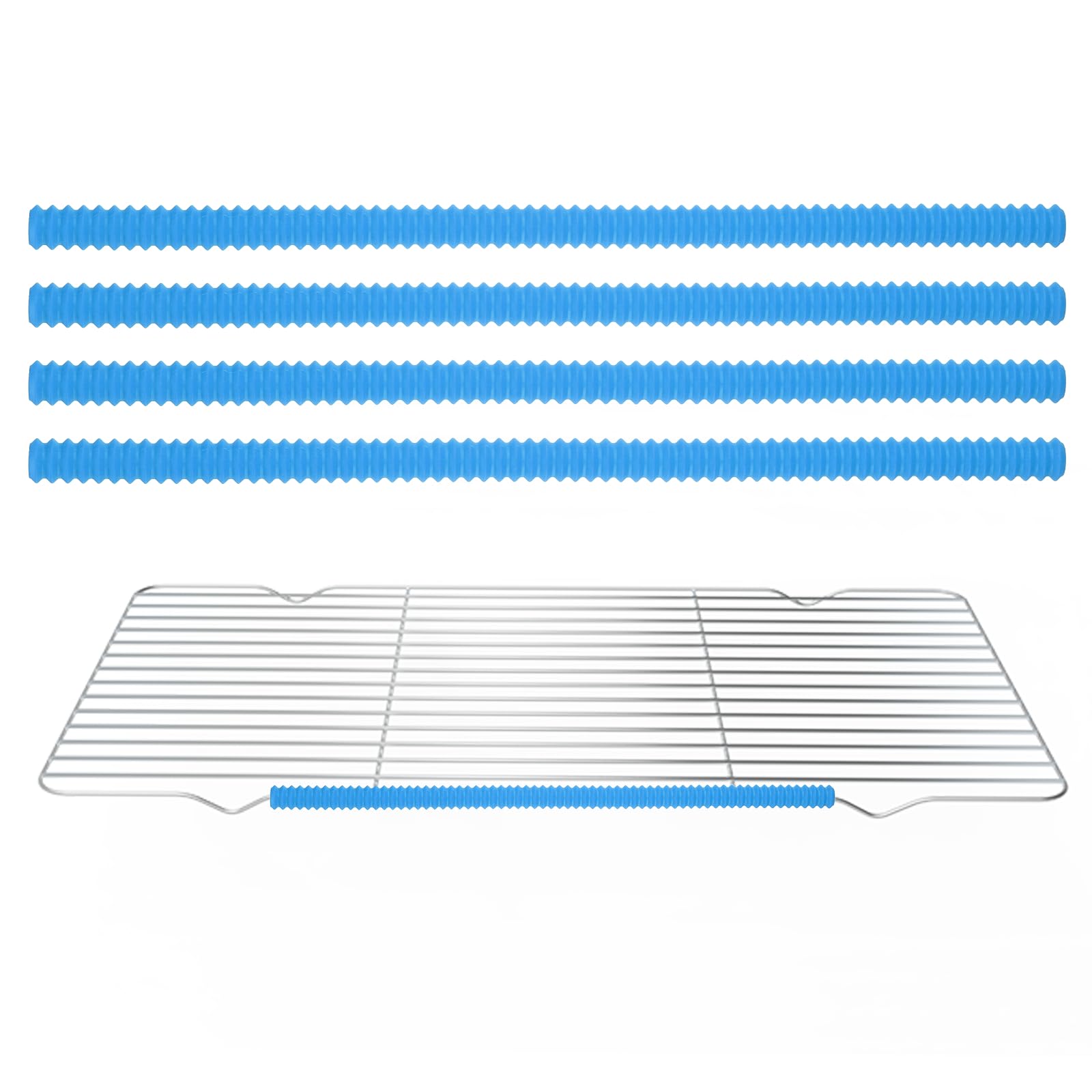 Éviter les brûlures aux bras : bouclier de four en silicone uxcell 35,1 cm bleu ciel