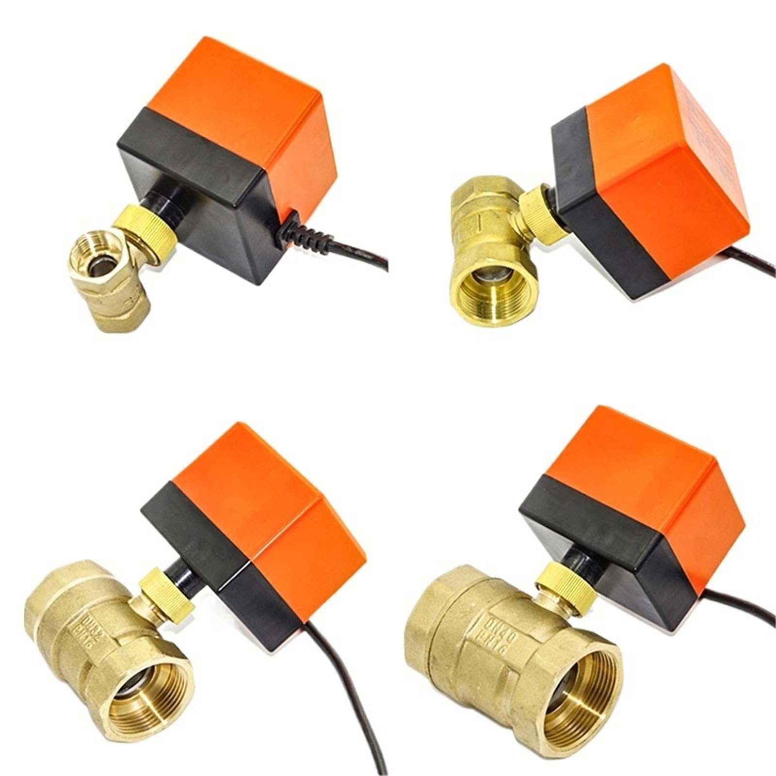 Tjuhgfedcq 2 1/ 3/4 1 Inch Motorized Ball Valve 20V 12V A4v 3-Wire Point Control Brass 1Pcs(2",4Vac)