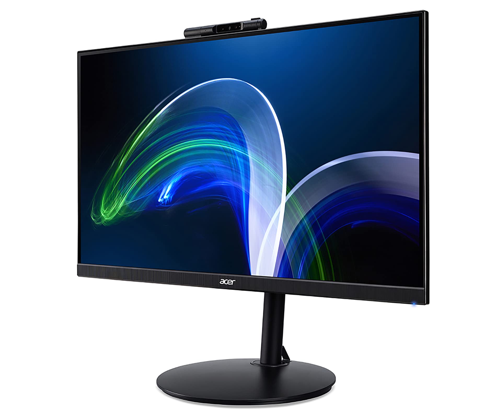acer CB272Dbmiprcx Monitor PC Professionale 27", Display IPS Full HD, 75 Hz, 1 ms, 16:9, FreeSync, VGA, HDMI 1.4, DP 1.2, Webcam, Speaker Integrati, Regolazione in Altezza, Cavi HDMI, USB 2.0 Inclusi