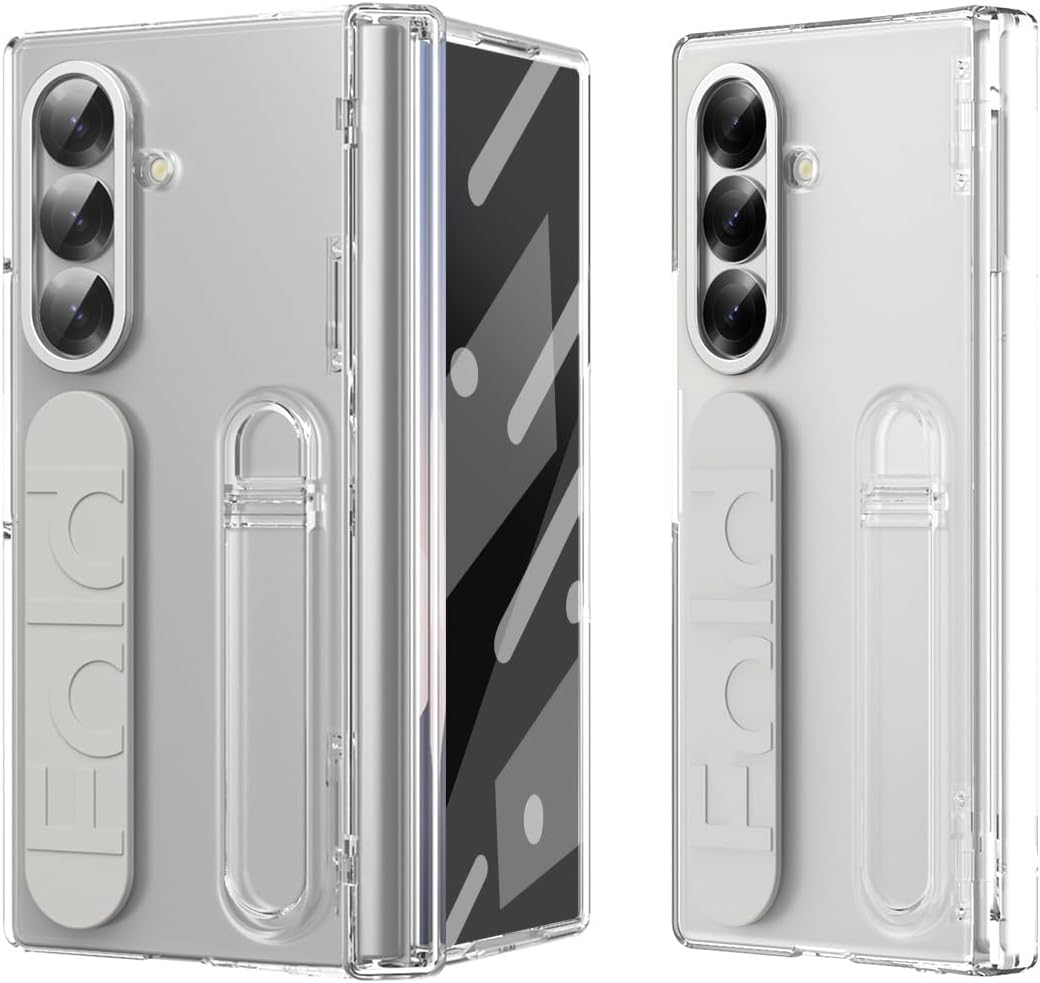 Business-style phone wallet case Compatible with Samsung Galaxy Z Fold 7 Case with Stand Built-in Screen Protector, Hinge Protective Case Full-Body Shockproof Protective Phone Case Compatible with Gal