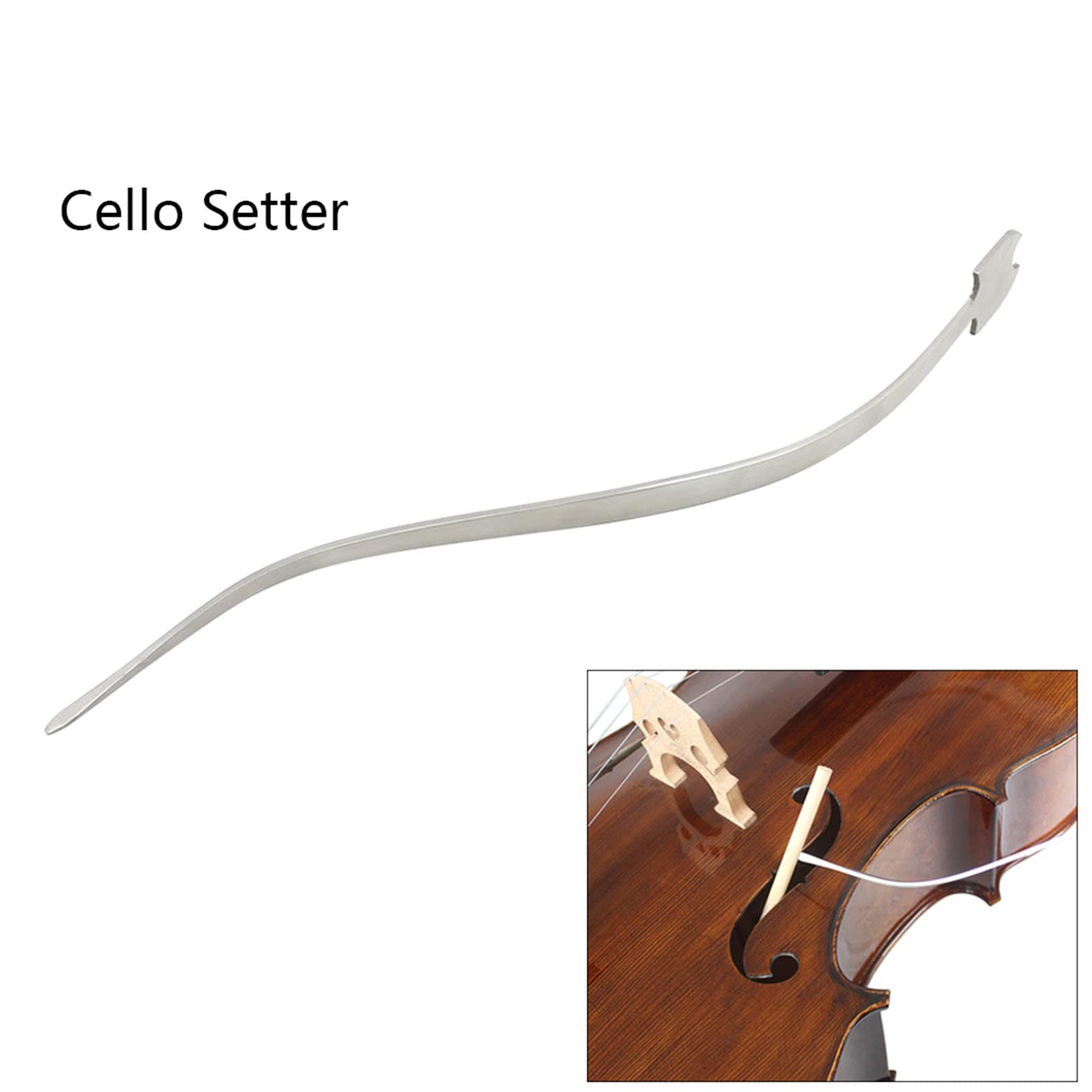 Post de Acero Inoxidable Setter Celo Herramienta de Gancho de Estilo Double Bass S para Ajustar e Instalar Publicaciones de Sonido