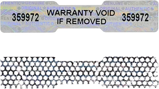 580 pcs Hologram Tamper Proof Stickers, Void High Security Sticker, DogBone Sealing Tamper Evident Labels, Unique Sequential Serial Numbering WZRYSEAL 2Inch X 0.4Inch