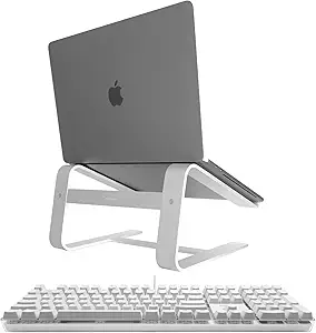 Macally Backlit Keyboard for Mac and an Ergonomic Laptop Stand, Ultimate MacBook Accessories
