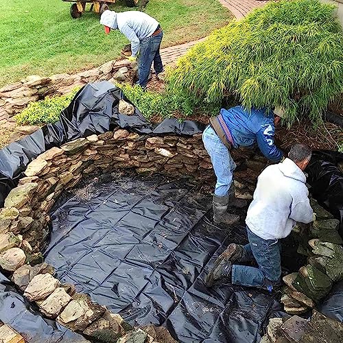 Bâche pour bassin 5x5m en membrane noire 0,50mm pour cascade et jardin - 7