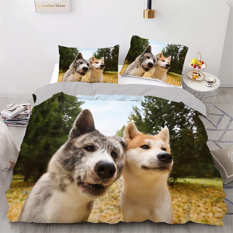 Funda Nordica Cama 90 Perro Mono Funda de Edredón 150x200 Microfibra Juego de Ropa de Cama Funda...