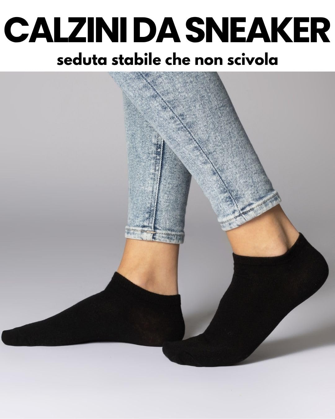 sockenkauf24 10 | 20 | 30 Paia Calzini Corti Uomo Donna Calze Corte Nero Bianco Grigio Cotone