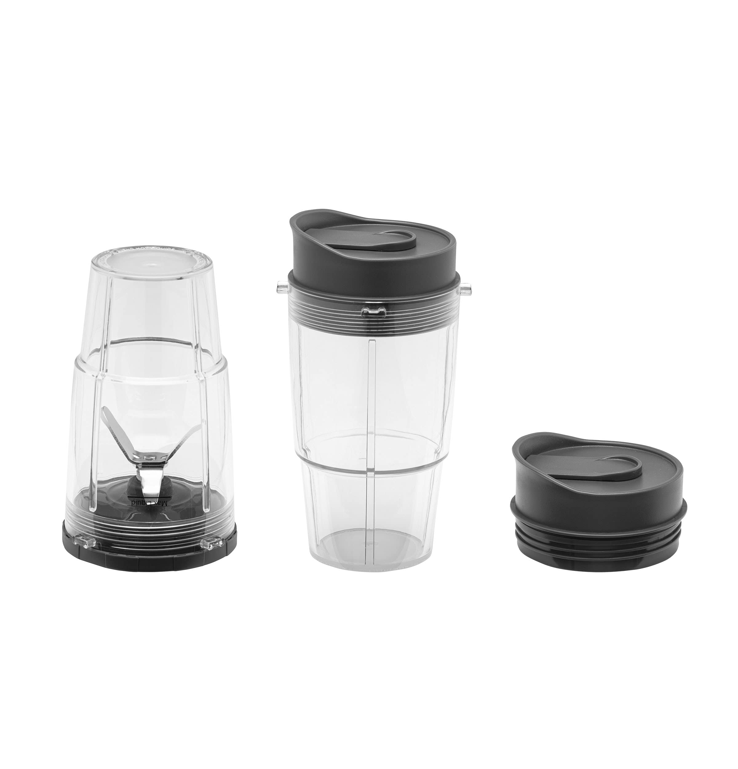Photo 1 of GE Blender Accessory Kit - 16 oz Cups, Lids, Stainless Steel Blade