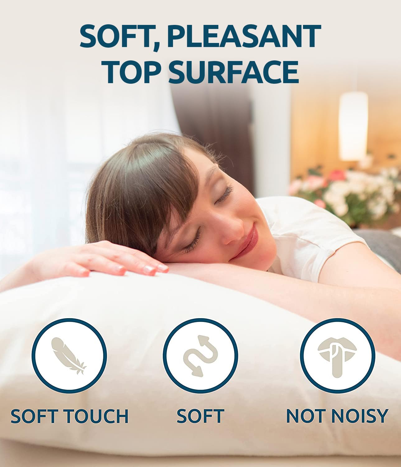 SLEEPZEN Waterproof Pillow Protector 80x80 cm (Set of 2), 100% Cotton, Breathable, Soft and Silent Pillow Protectors - Image 4