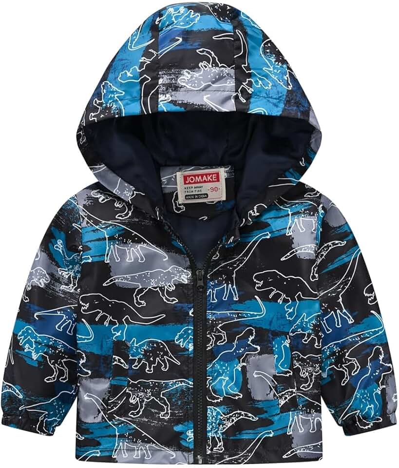 Jaqueta de dinossauro com capuz para meninos
