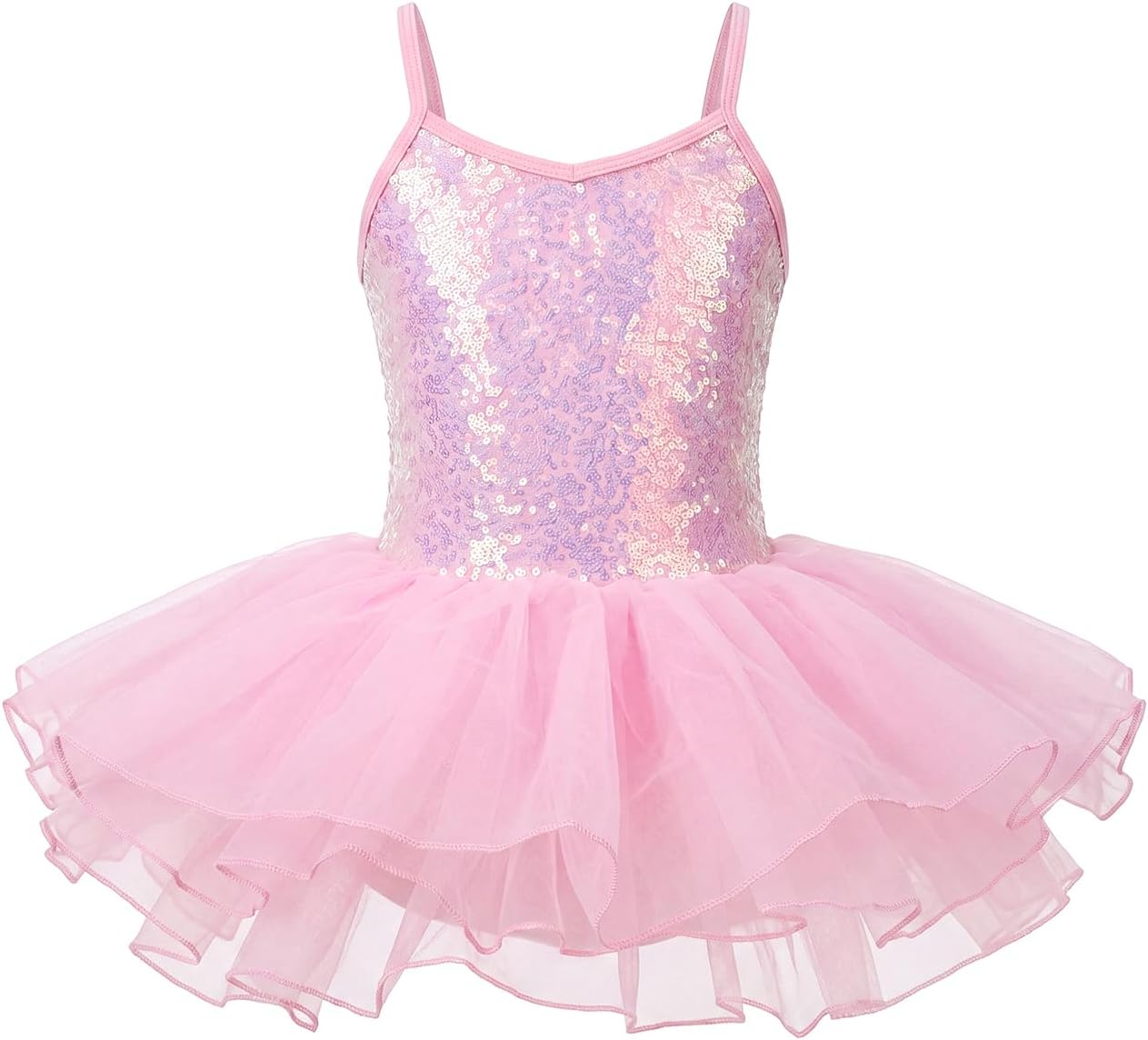Mecceos Ballet Leotards for Girls - Toddler Sequin Camisole Tutu Ballet Leotard for Dance Class
