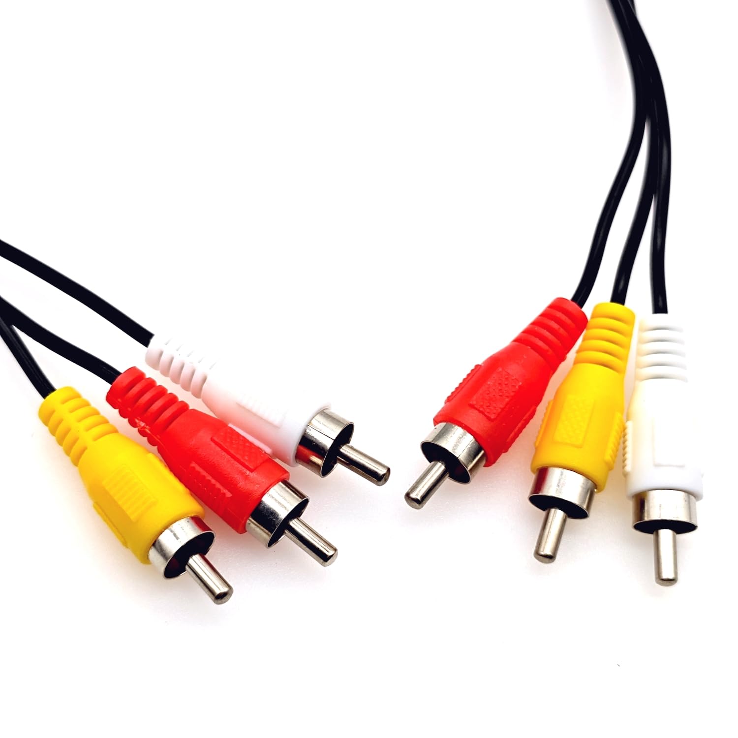 JZK 1,2 m Câble composite AV rouge jaune blanc 3 RCA mâle vers 3 RCA mâle, câble audio vidéo pour connecter un lecteur VHS/vidéo/DVD au téléviseur