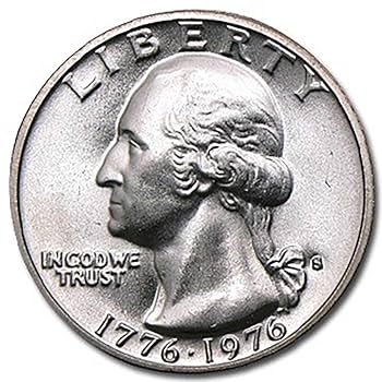 0401です。 1976 S 40% Silver Bicentennial Washington Quarter in Air