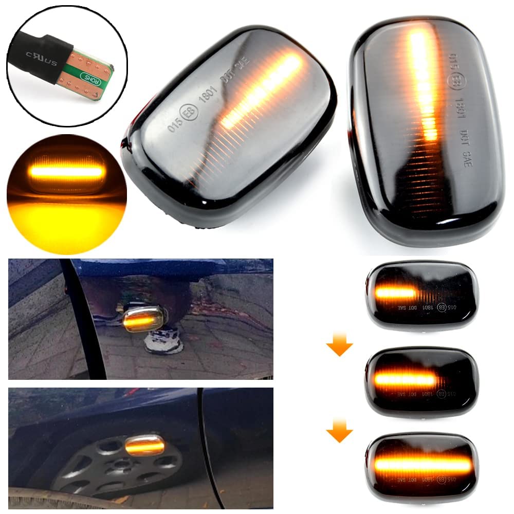 Coppia Luci Led Di Reparto Dinamiche Per Frecce Anteriori Su Parafango – Compatibili Con Toyota E Lexus (Modelli Selezionati) - 2