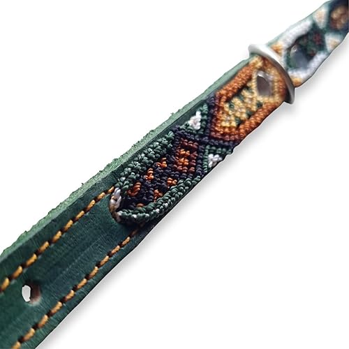 Miniatura 3 de Collar para mascotas hecho a mano, ideal para cachorros, tejido a mano y cuero, collar de perro o collar de gato, suave, duradero y agradable al