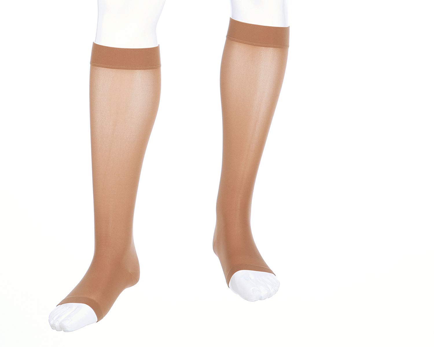 Mediven Assure 20–30 mmHg Calf High Compression Stockings – Open Toe Support Socks with Durable Fabric for Daily Comfort & All-Day Wear