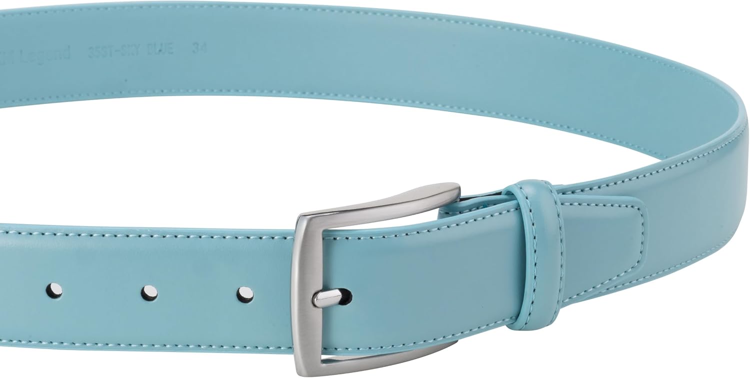 KM Legend Mens Leather Dress Belt for Work Business and Casual - Image 2