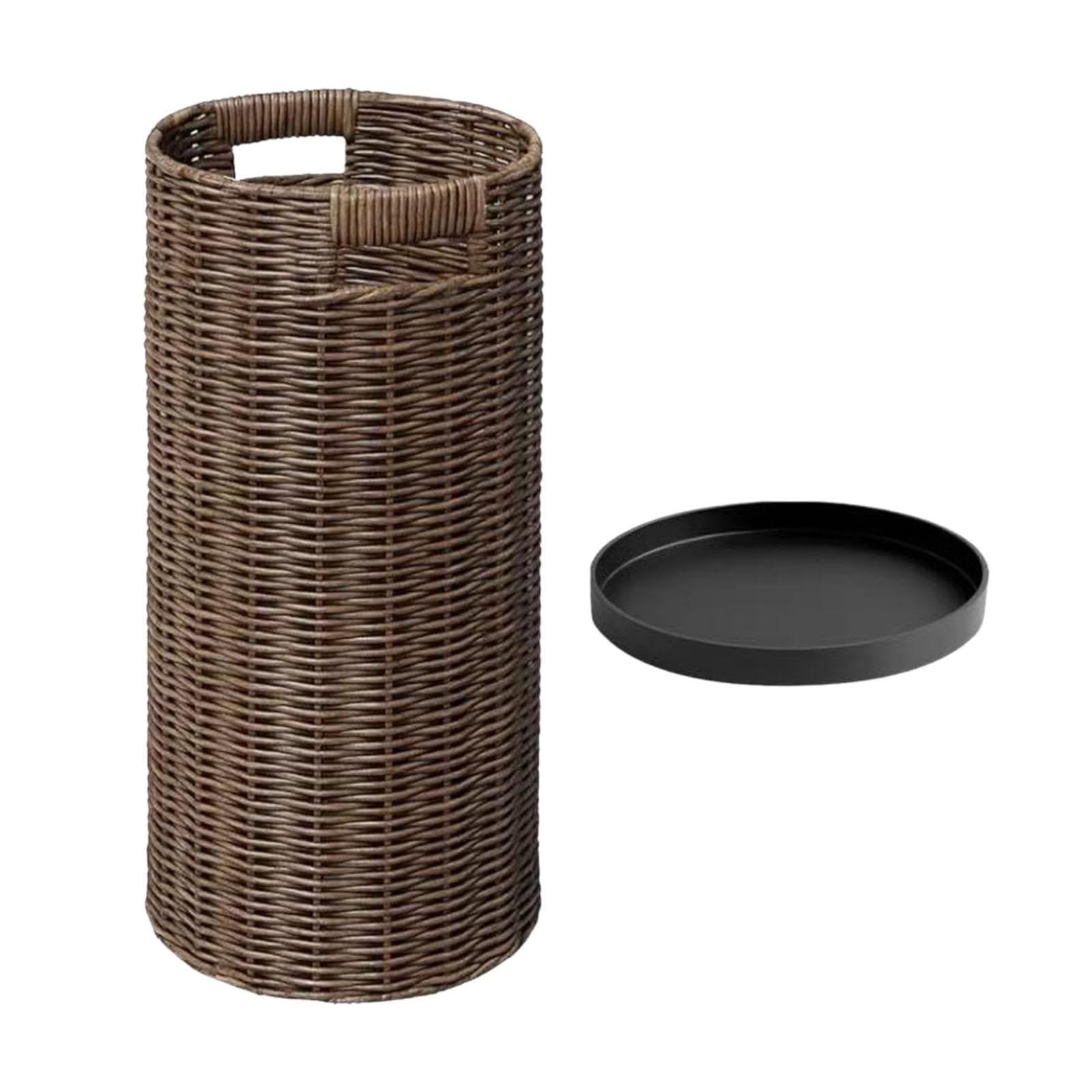 PSNKLMM PE Umbrella Holder Storage Bin With Drip Tray Floor Standing Entryway Organizer For Any Room