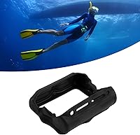 Vista 3 de Astibym Cubierta protectora de silicona de buceo, para Shearwater Perdix Ai Sa Reloj de computadora de buceo (negro)