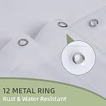 Shower Curtain Liner Clear- Premium PEVA Waterproof Shower Curtain with Rust-Proof Grommets, Standard Size Bathroom Shower Curtains, 72x72 Inches Lightweight
