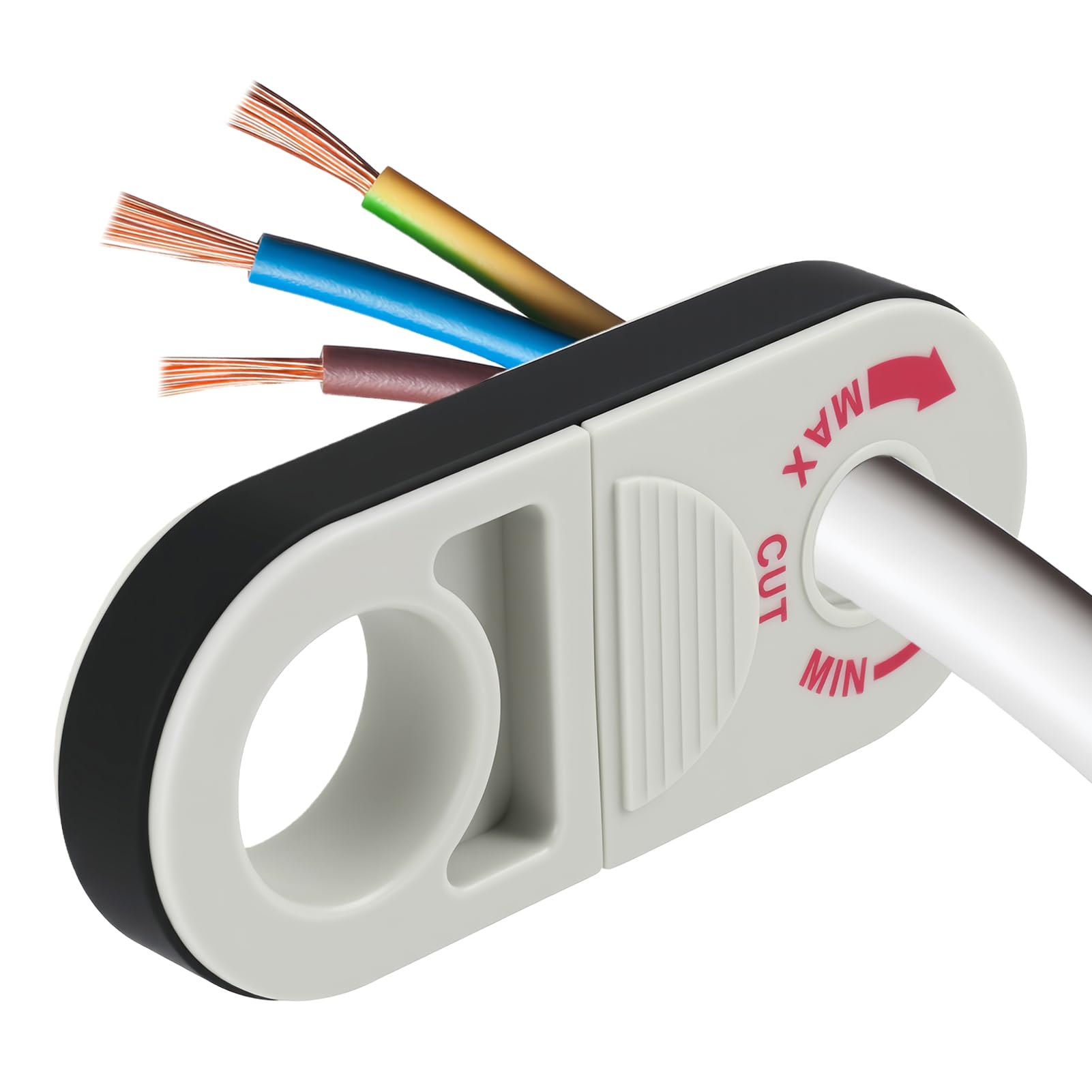 Cable Stripper Tool, Stripper for Rotate one Circle, Armoured Cable Stripper, Electrician Wire Strippers Electrical, Wire Crimping Tool for Cable and Copper Wire 0.3–1.08 cm