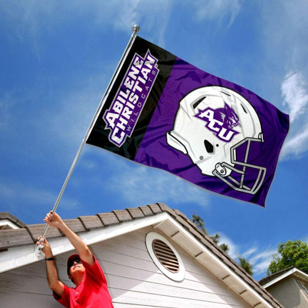 Abilene Christian Wildcats Football Helmet Flag - Image 2