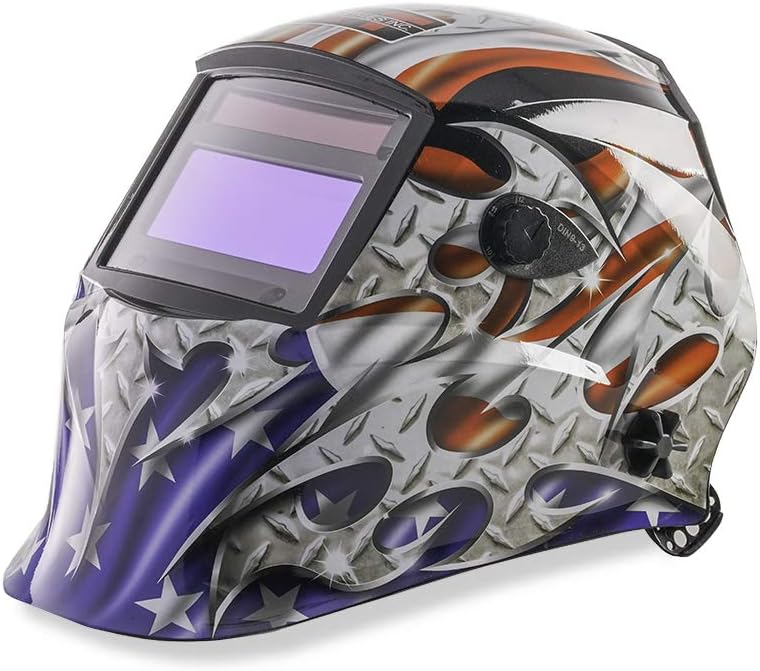 KT Industries American Steel Auto Darkening Welding Helmet (41052