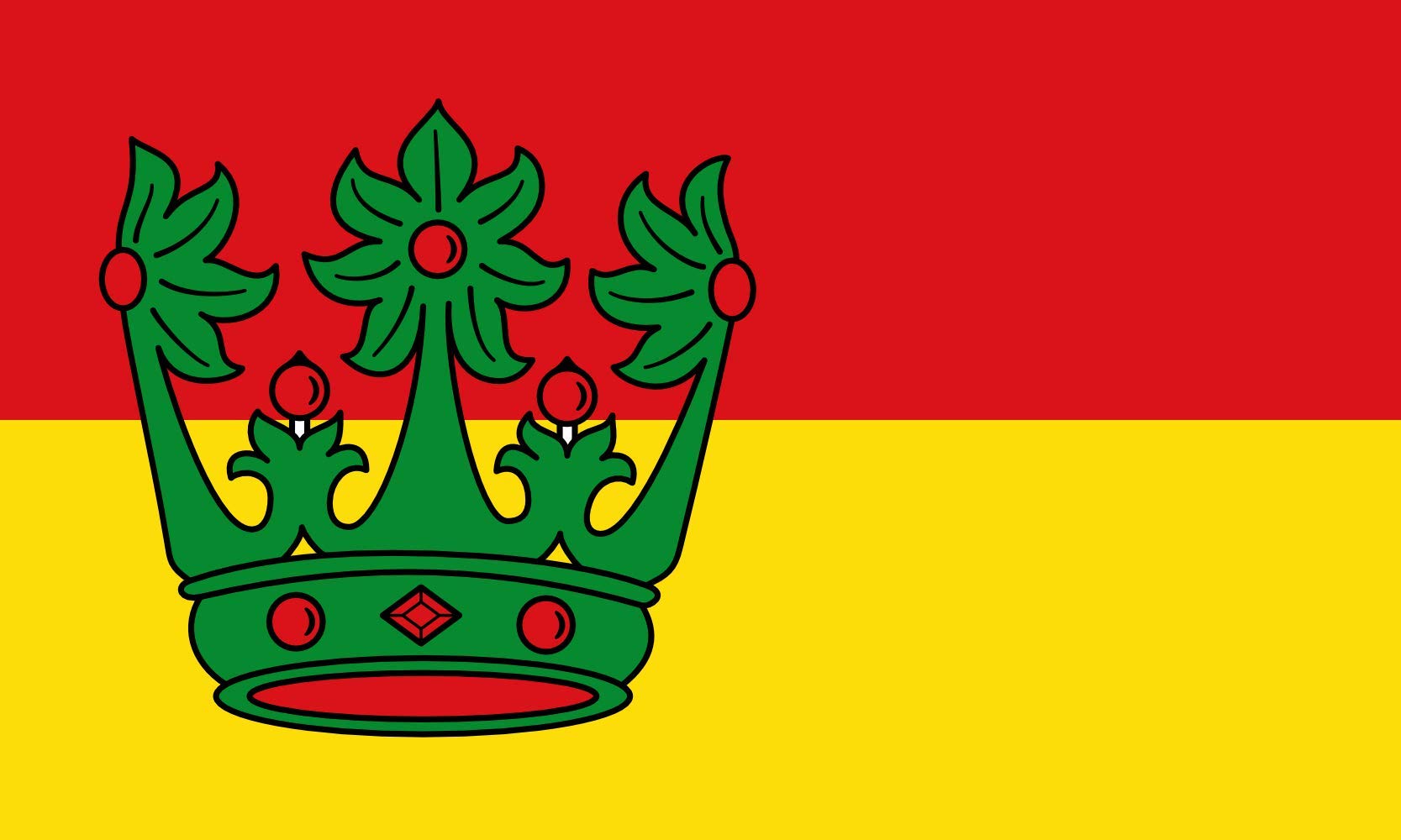 Drapeau Large Rodenbach bei Hanau décoration de Hesse Allemagne