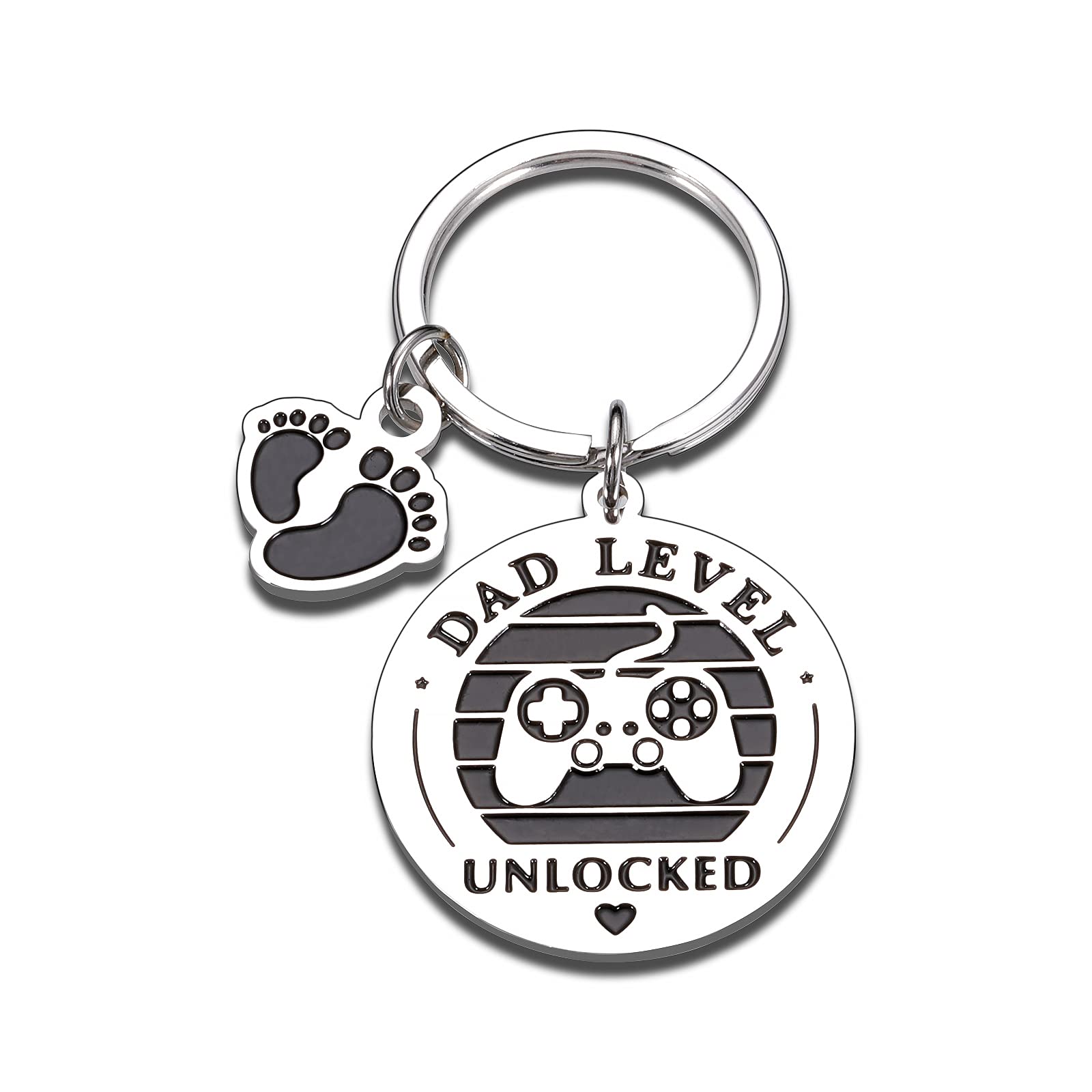 GGOJAGST New Dad Keychain Pregnancy Annuoucement for Husband Dad Level Unlocked First Father's Day Gifts
