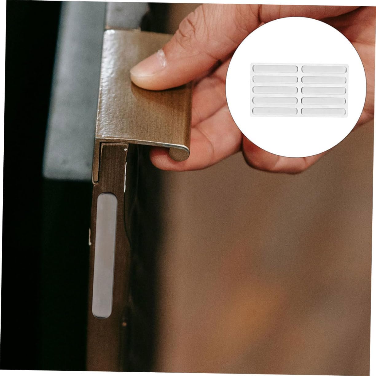 20pcs Silicone Bumper Strips for Cabinets and Glass Tabletops Anti-Slip Pads for Baby Safety Adhesive Door Protectors for Furniture