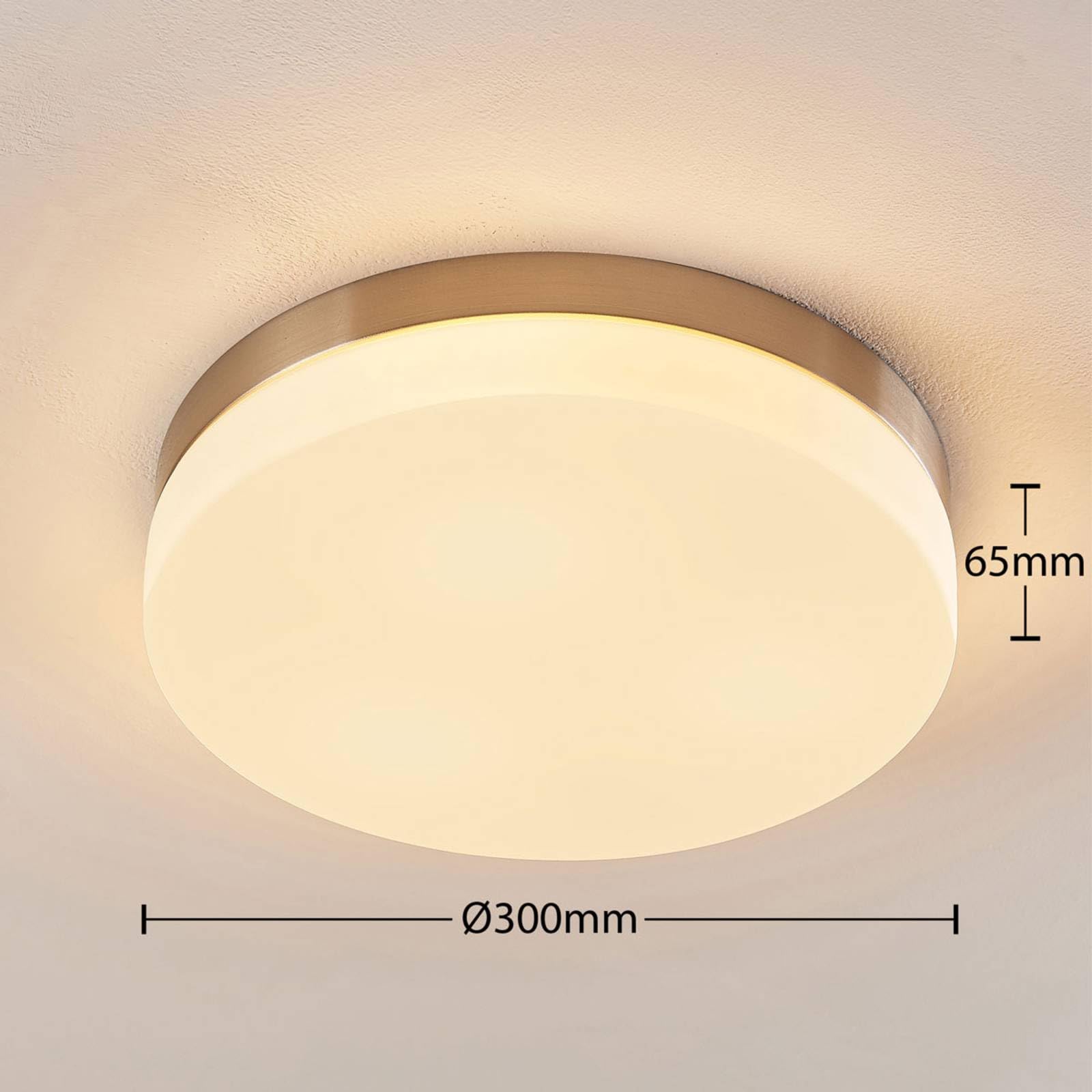 Lindby Deckenlampe Amilia (spritzwassergeschützt (Modern) aus Glas (3 flammig, E27) - Bad Deckenleuchte Lampe Badezimmerleuchte