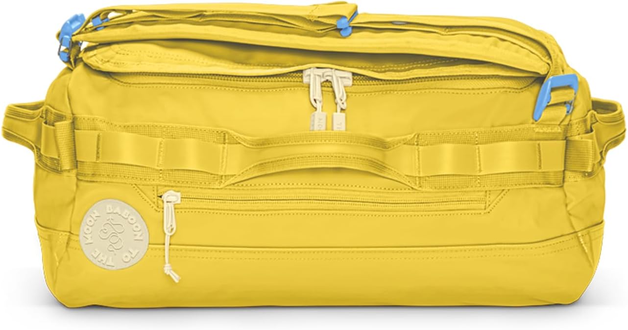 Baboon to the Moon Go-Bag Mini 32L | Detachable Straps, Small Duffle Bag for Travel, Gym Bag for Women, Men's Travel Bag, Duffel Bags for Traveling, Travel Duffel Bags for Men & Women (Amber)