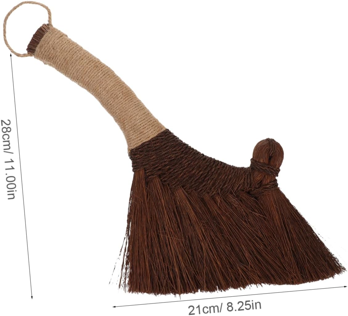 Cabilock Vietnamese Natural Whisk Broom Hand Broom for Dust Sweeping Compact Brush for Household Kitchen and Garage Cleaning Gentle Portable for Quick Desk Cleaning