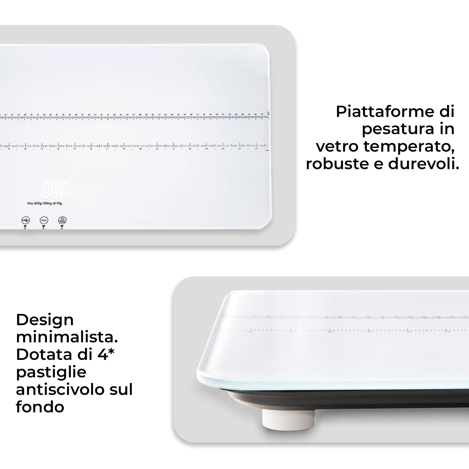 UNIWEIGH Bilancia digitale per animali domestici, 200 libbre x 10 g, ad alta precisione, bilancia per animali domestici con 3 unità di pesatura/funzione tara/tenuta, bilancia per bambini per animali