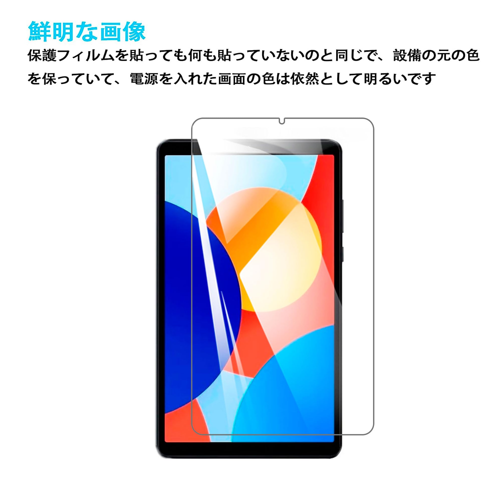 【新品・未開封】Redmi Pad SE 8.7 ＋ ガラスフィルム Redmi Pad SE 8.7インチ ガラスフィルム 強化ガラス フル