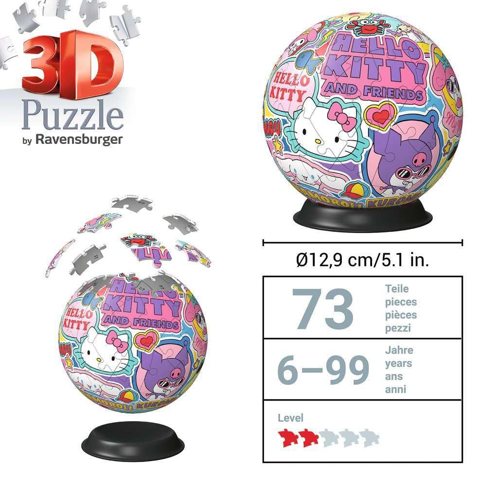 Ravensburger Puzzle 3D Kula Hello Kitty
