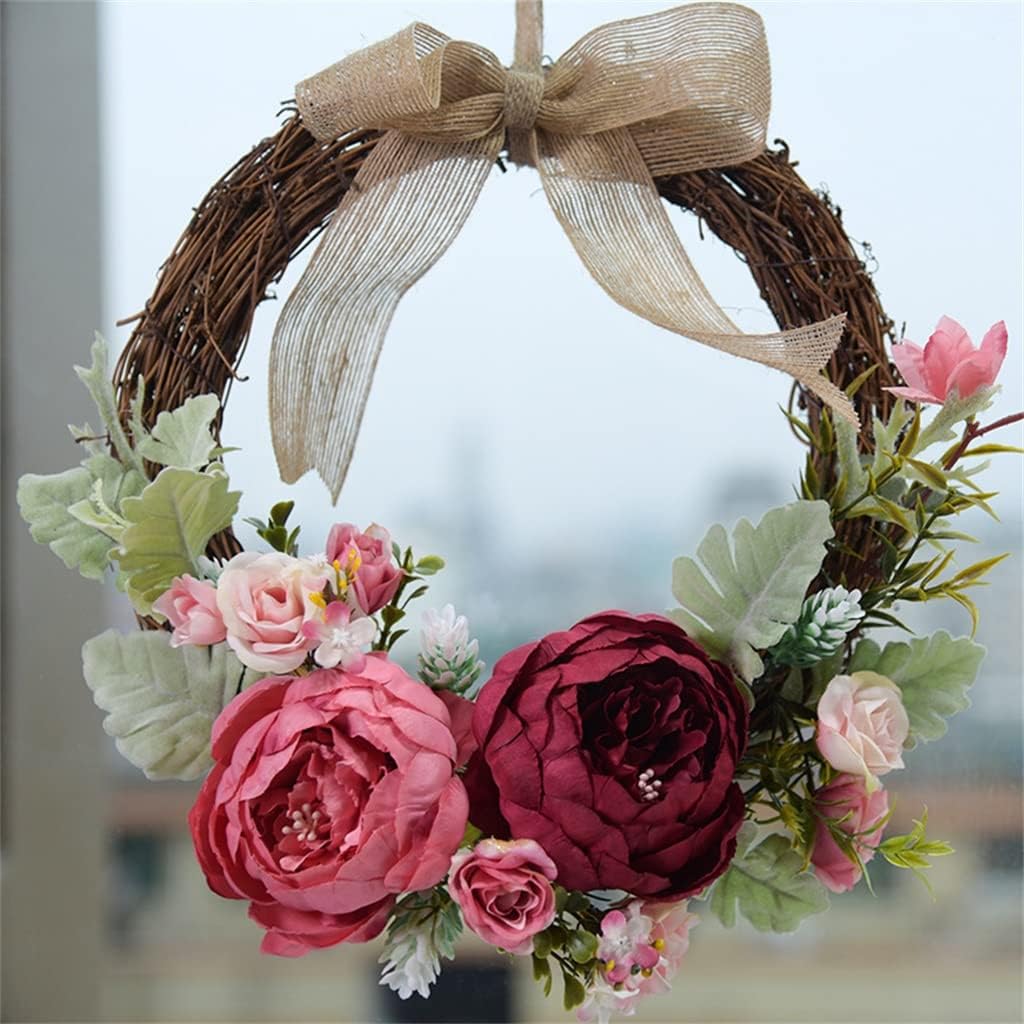 Wall Decoration European Peony Clear Home Bedroom Door Hanging Garland Decorative Flowers