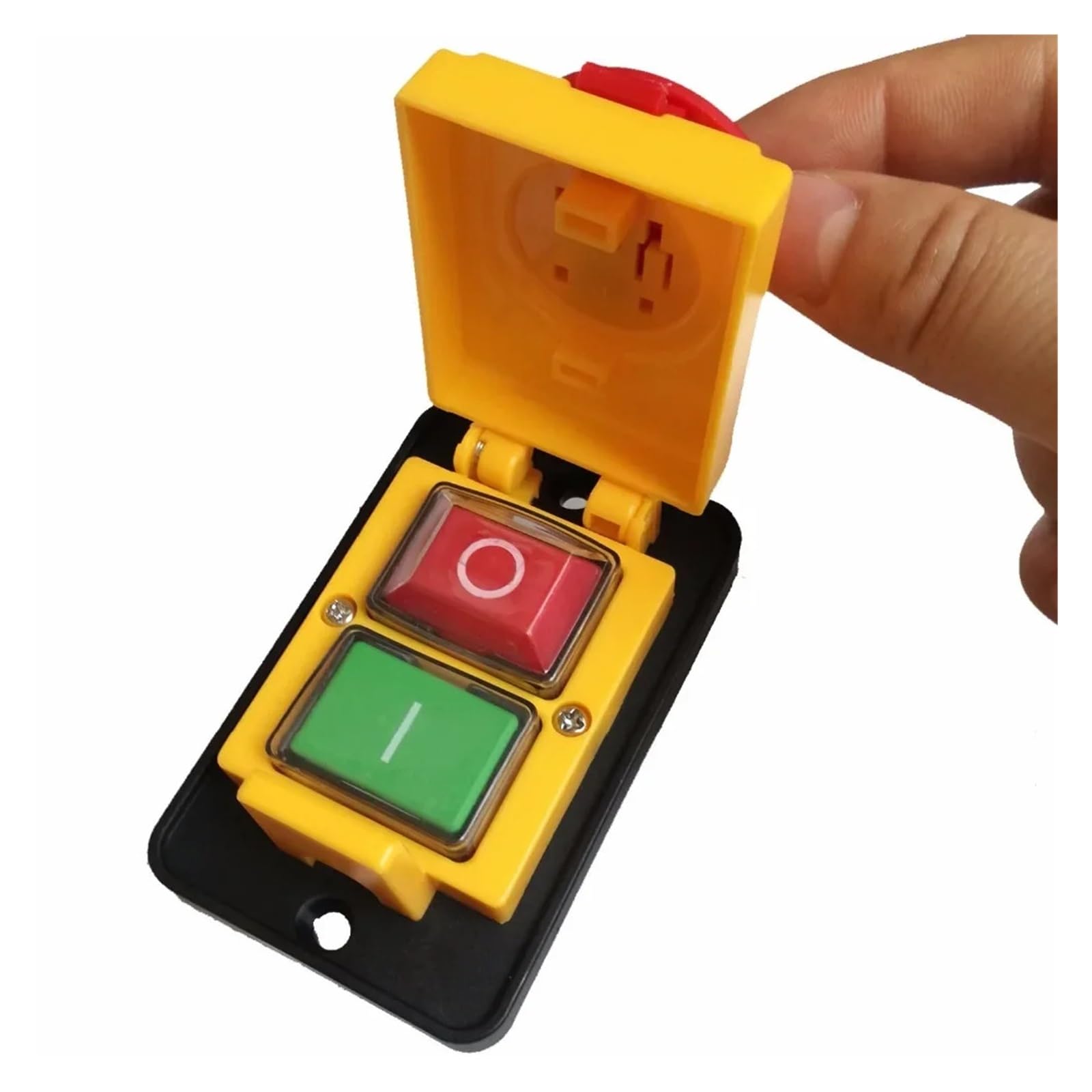 IDGTTLDF Emergency Stop Switch DZ05 7pins IP55 380VAC 10A Waterproof On/Off Solenoid Electromagnetic Pushbutton Push Button Switches Machine Start Swit