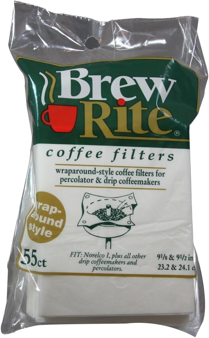 Brew Rite Rockline Wrap Around Percolator Coffee Filters (6-Packs of 55ct)