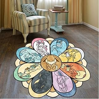 chengcheng Pokémon Anime Alfombra Pokemon Pikachu Cesta Colgante Silla de computadora Alfombrilla Alfombra Redonda 200cm