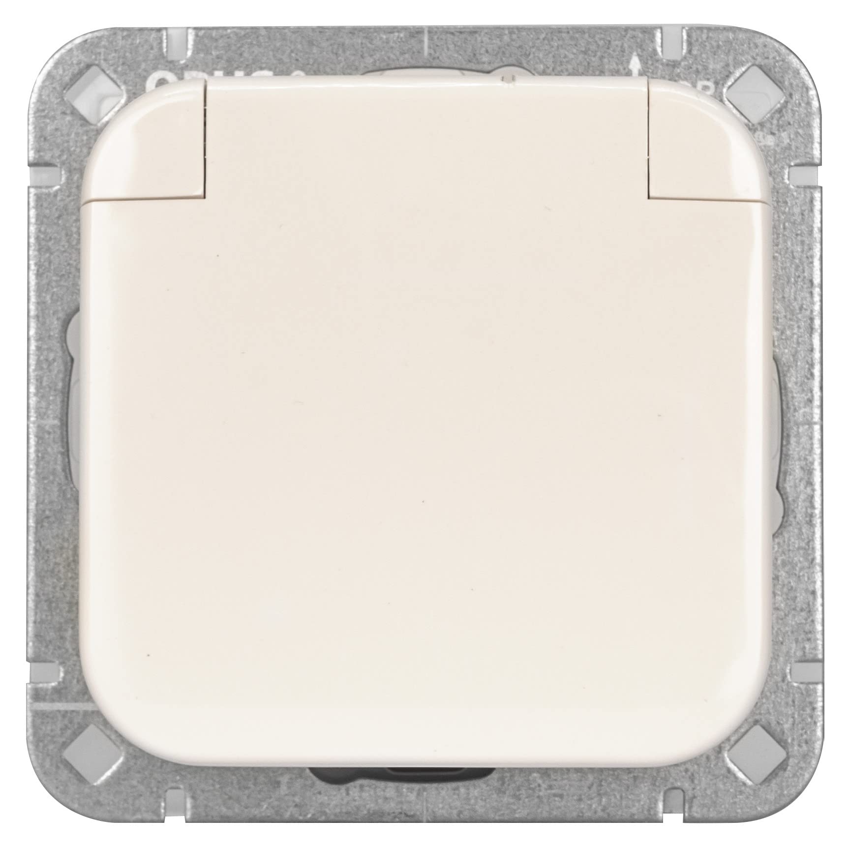 Opus 560.120.02 1 Earthing Contact Socket, Pure White