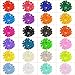 LIHAO 100 Set Snaps Plástico T5 Botones Redondos Plástico (Color 22, Blanco)