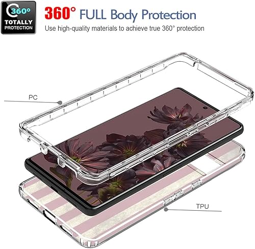Miniatura 3 de Funda protectora para Pixel 7 ProGoogle 7 Pro, diseño de bandera transparente y bonita funda protectora de cuerpo completo para Google Pixel 7 Pro