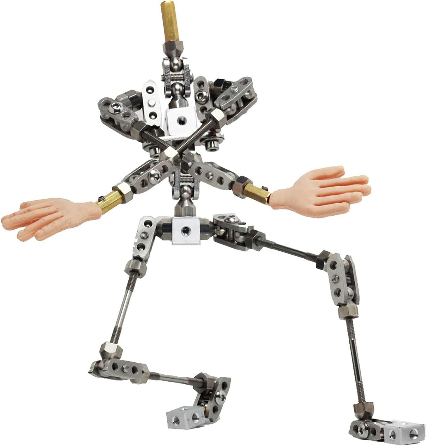 Armature stop motion XENITE en acier pour éviter les marionnettes qui tombent